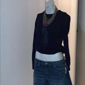 Pimkie sweater in Navy and mesh Center